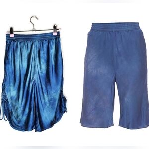 SVNR for Fred Segal Silk Bee Shorts in Indigo Size XS